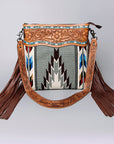 American Darling ADBGZ699 Crossbody Hand Tooled Saddle Blanket Genuine Leather Women Bag Western Handbag Purse