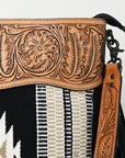 American Darling ADBGZ701 Crossbody Hand Tooled Saddle Blanket Genuine Leather Women Bag Western Handbag Purse