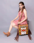 American Darling ADBGZ707 Crossbody Hand Tooled Saddle Blanket Genuine Leather Women Bag Western Handbag Purse