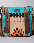 American Darling ADBGZ711 Crossbody Hand Tooled Saddle Blanket Genuine Leather Women Bag Western Handbag Purse