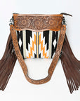 American Darling ADBGZ712 Crossbody Hand Tooled Saddle Blanket Genuine Leather Women Bag Western Handbag Purse