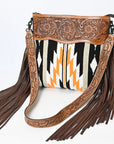 American Darling ADBGZ712 Crossbody Hand Tooled Saddle Blanket Genuine Leather Women Bag Western Handbag Purse