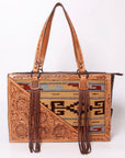 American Darling Tote Hand Tooled Saddle Blanket Genuine Leather Women Bag Western Handbag Purse