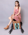American Darling ADBGZ698 Crossbody Hand Tooled Saddle Blanket Genuine Leather Women Bag Western Handbag Purse