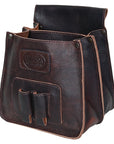 Hilason Genuine Thick Leather Shooting Shotgun Shell Bag Ammo Bag Pouch