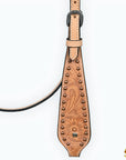 HILASON Western Horse Headstall & Breast Collar American Leather Floral Tan