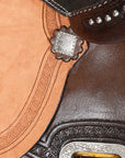 Comfytack Western Horse Barrel Racing Trail Saddle Tack Set Genuine Leather