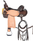 Comfytack Western Horse Barrel Racing Trail Saddle Tack Set Genuine Leather
