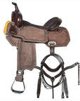 Comfytack Western Horse Barrel Racing Trail Saddle Tack Set Genuine Leather