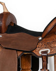 COMFYTACK Horse Barrel Racing Trail Pleasure American Leather Saddle Brown