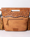 American Darling Clutch Hand Tooled Hair on Genuine Leather Western Women Bag Handbag Purse | Purses for Cute