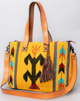 American Darling Tote Saddle Blanket Genuine Leather Women Bag Western Handbag Purse