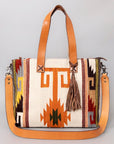 American Darling Tote Saddle Blanket Genuine Leather Women Bag Western Handbag Purse