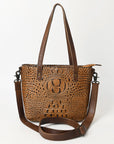 American Darling Tote Crocodile Embossed Genuine Leather Women Bag Western Handbag Purse