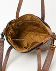 American Darling Tote Crocodile Embossed Genuine Leather Women Bag Western Handbag Purse