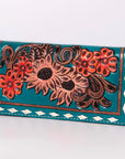 American Darling Clutch Hand Tooled Genuine Leather Women Bag Western Handbag Purse