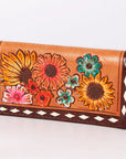 American Darling Clutch Hand Tooled Genuine Leather Women Bag Western Handbag Purse