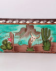 American Darling Clutch Hand Tooled Genuine Leather Women Bag Western Handbag Purse