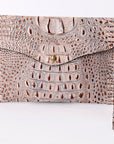 American Darling Crocodile Embossed Genuine Leather Women Bag Western Handbag Purse