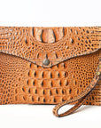 American Darling Crocodile Embossed Genuine Leather Women Bag Western Handbag Purse