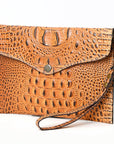 American Darling Crocodile Embossed Genuine Leather Women Bag Western Handbag Purse