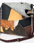 American Darling ADBG1056 Crossbody Hair-On Genuine Leather Women Bag Western Handbag Purse