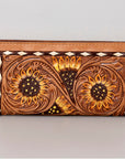 American Darling Clutch Hand Tooled Genuine Leather Women Bag Western Handbag Purse