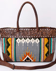 ADBG835F American Darling Hand Tooled Saddle Blanket Genuine Leather Women Bag Western Handbag Purse