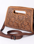 ADBG1060 American Darling Clutch Hand Tooled Genuine Leather women bag western handbag purse
