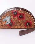 ADBG1071 American Darling Wristlet Hand Tooled Genuine Leather women bag western handbag purse