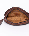 ADBG1071 American Darling Wristlet Hand Tooled Genuine Leather women bag western handbag purse