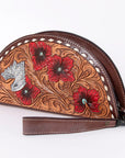 ADBG1071 American Darling Wristlet Hand Tooled Genuine Leather women bag western handbag purse