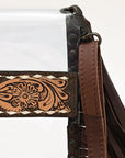 American Darling ADBGZ718 Clear Bag Hand Tooled Genuine Leather Women Bag Western Handbag Purse