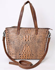 American Darling Crocodile Embossed Genuine Leather Women Bag Western Handbag Purse