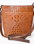 American Darling Crossbody Crocodile Embossed Genuine Leather Women Bag Western Handbag Purse