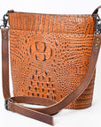 American Darling Crossbody Crocodile Embossed Genuine Leather Women Bag Western Handbag Purse