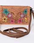 American Darling ORGANISER Upcycled Wool Genuine Leather women bag western handbag purse