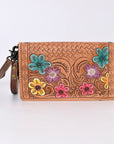 American Darling ORGANISER Upcycled Wool Genuine Leather women bag western handbag purse