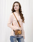 American Darling ADBGZ722 Clear Bag Hand Tooled Genuine Leather Women Bag Western Handbag Purse