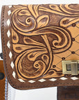 American Darling ADBGZ722 Clear Bag Hand Tooled Genuine Leather Women Bag Western Handbag Purse