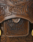 Hilason Western Horse Leather Saddle Bag Heavyduty Traditional Trail Ride