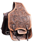 Hilason Western Horse Leather Saddle Bag Heavyduty Traditional Trail Ride