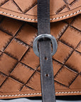 Hilason Western Horse Leather Saddle Bag Heavyduty Traditional Trail Ride