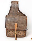 Hilason Western Horse Leather Saddle Bag Heavyduty Traditional Trail Ride