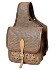 Hilason Western Horse Leather Saddle Bag Heavyduty Traditional Trail Ride