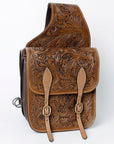 Hilason Western Horse Leather Saddle Bag Heavyduty Traditional Trail Ride