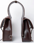 Hilason Western Horse Leather Saddle Bag Heavyduty Traditional Trail Ride