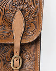 Hilason Western Horse Leather Saddle Bag Heavyduty Traditional Trail Ride