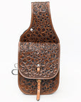 Hilason Floral Western Horse Leather Saddle Bag Heavyduty Traditional Trail Ride