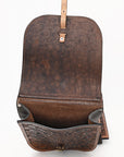 Hilason Floral Western Horse Leather Saddle Bag Heavyduty Traditional Trail Ride